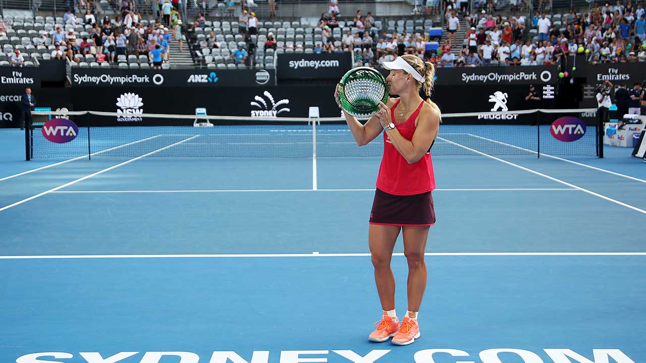 Former No. 1 Kerber wins ninth in a row to clinch Sydney title