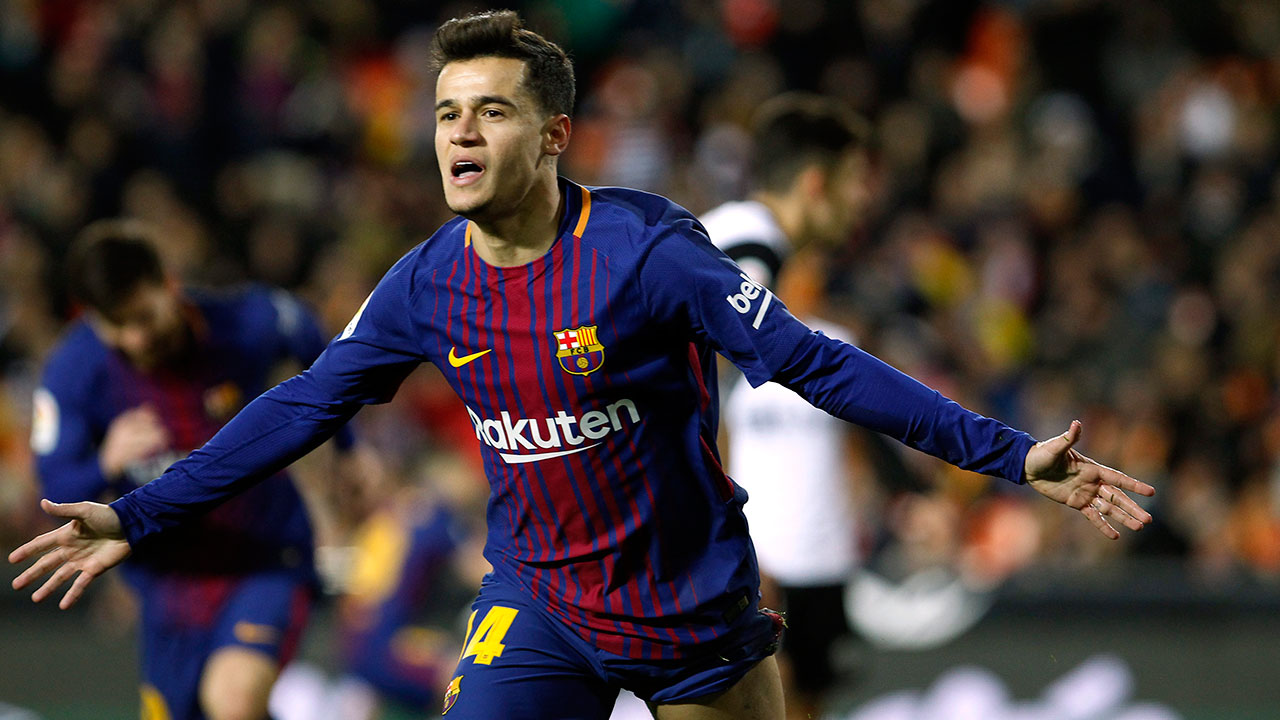 Coutinho scores as Barcelona reach 5th straight Copa final