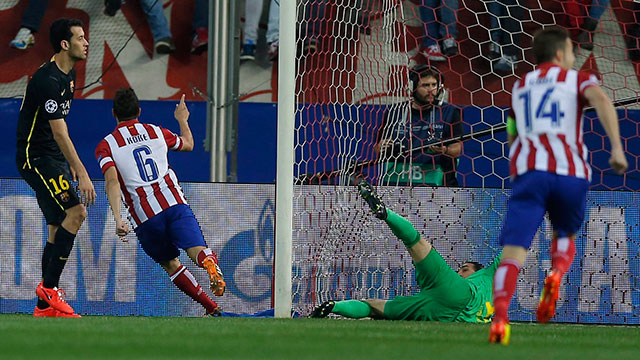 Atletico Madrid vs. Barcelona – After managing a 1-1 draw at Barcelona, Atletico battled past their Spanish rivals after Koke scored in the fifth minute to lead his team to their first European Cup semifinal in 40 years.