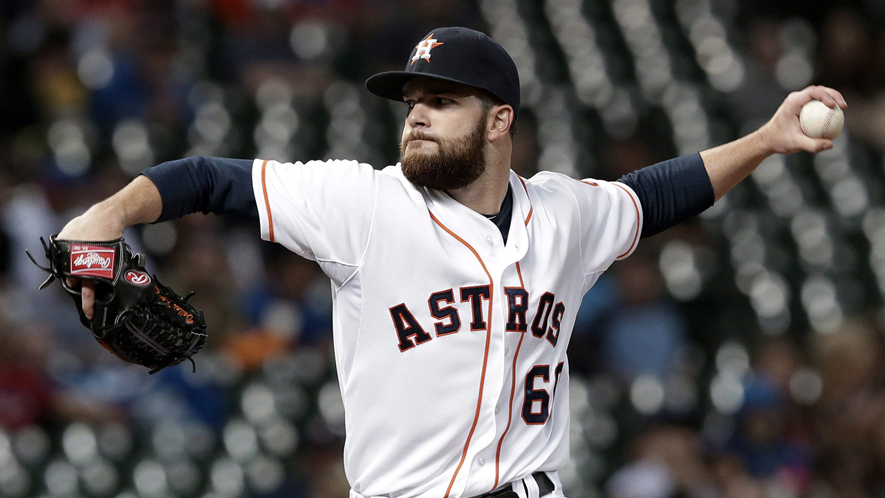 Dallas Keuchel pitched a four-hitter and Robbie Grossman homered to cap a six-run first inning that sent the Houston Astros over the Oakland Athletics 8-1 Wednesday. (AP)