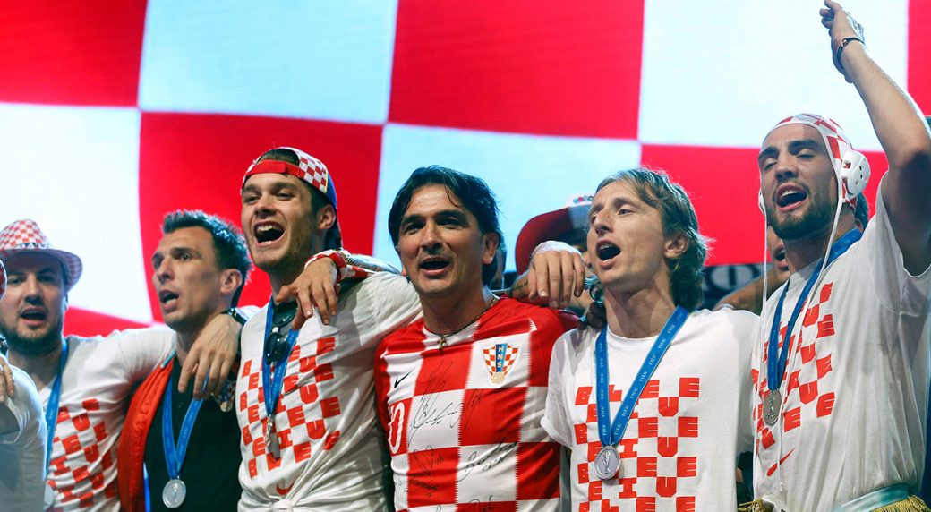 Image result for Croatia World Cup stars receive heroesâ welcome as fans pack the streets in Zagreb
