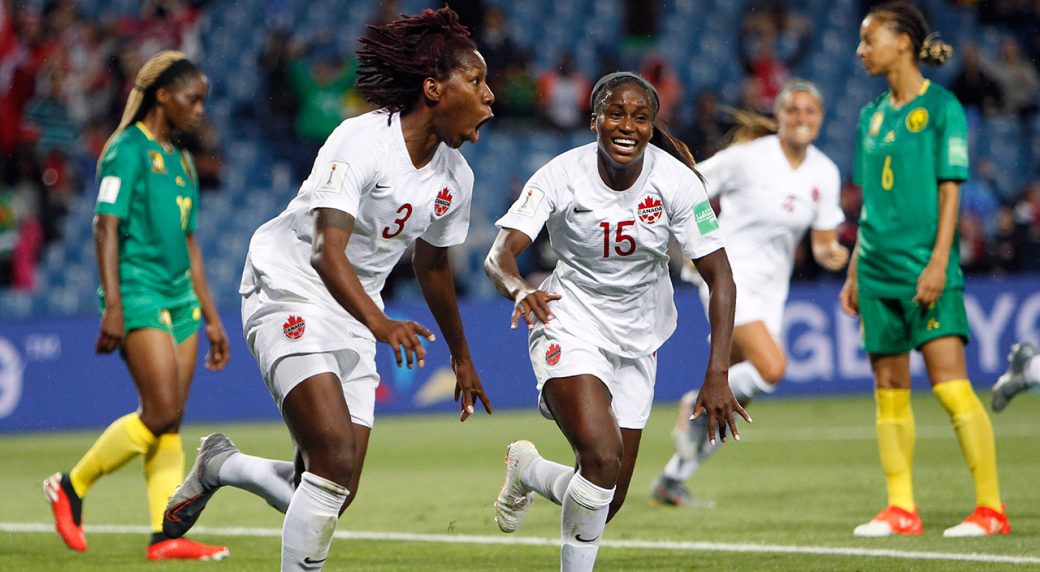 Image result for FIFA women world cup canada vs cameroon